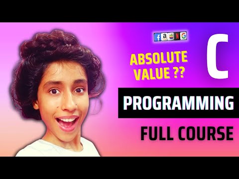 Absolute Value of a Number, C Programming for Beginners, C Language Tutorial, C Program, Algorithms