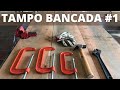 COMO FAZER BANCADA COM TAMPO DE MADEIRA PARTE 01, BANCADA DE TRABALHO, BANCADA OFICINA, BANCADA.