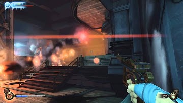 Beating Bioshock Infinite 1999 mode No Guns - Fight Highlights [SPOILERS]