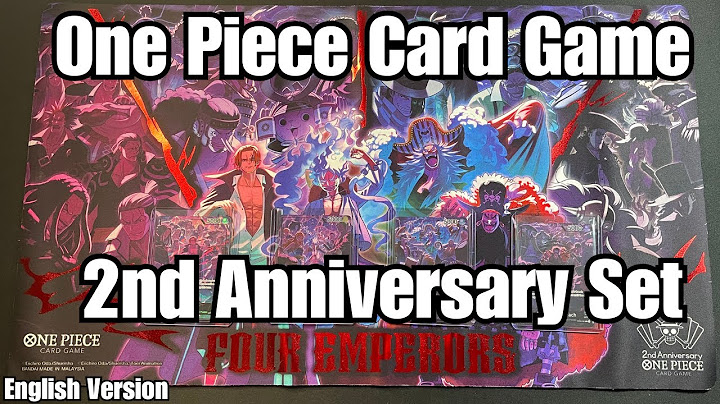 One Piece Card Game English 2nd Anniversary Set Unboxing!