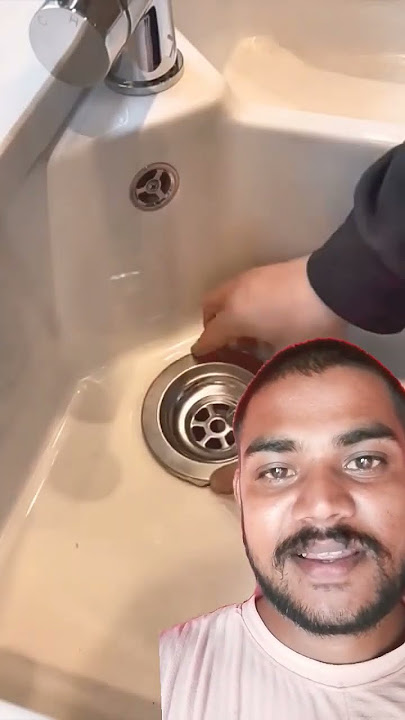 How to plumb up a kitchen sink waste  #shorts  Amazing plumb 😱
