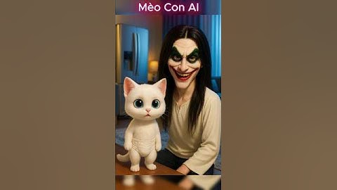 Mèo con gặp phải con ma nữ #shorts #cat #ai #meow #meo