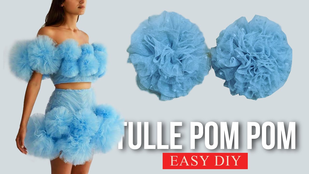 DIY TULLE POM POM BALLS