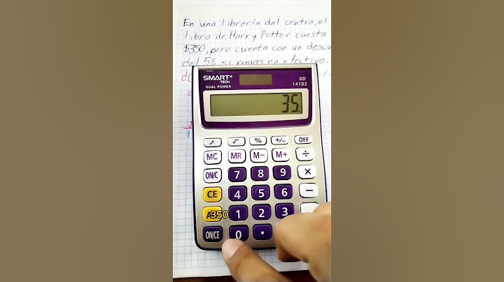 Calcular descuento con calculadora #porcentaje #matemáticas #primaria