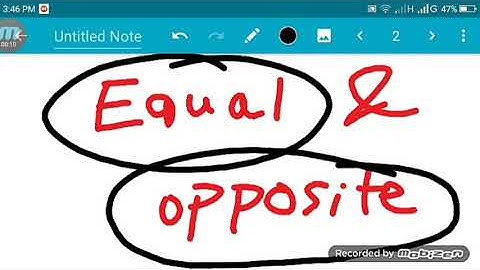 নিউটনের তৃতীয় সূত্র ( Third law of Newton)