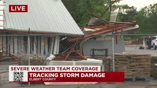 Storm damage in Elberton, GA