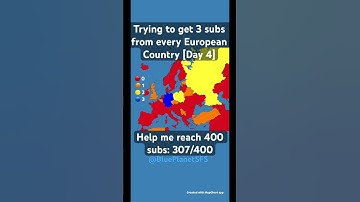 Trying to get 3 subs from every European Country #europe #map