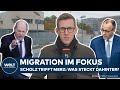 GEHEIMES TREFFEN VOR BUND- LÄNDER GIPFEL: Olaf Scholz trifft Union-Spitzen Merz und Dobrindt