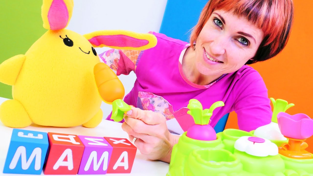 ⁣Как МАМА Маша Капуки и зайка - Игры для девочек в игрушки - Учимся читать весело!