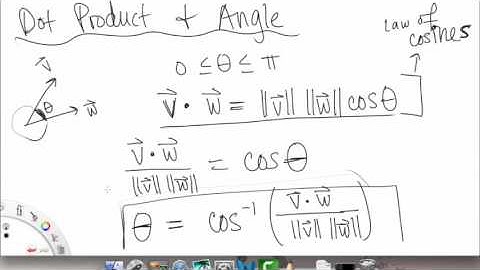 Dot Product & Angle Between Two Vectors | Overview pt 1 | Multivariable Calculus Sci & Eng | Griti