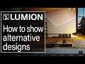 Lumion 12.5 tutorial: How to show alternative designs with Variation Control