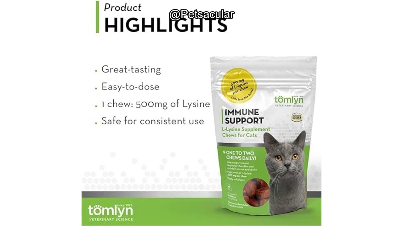 Tomlyn Immune Support L-Lysine Chews Review: Are They Worth It for Your Cat’s Health?