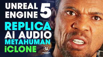 Unreal Engine 5 ~ Testing Replica Ai Audio + Facial Mocap on a MetaHuman via iClone Unreal Live link