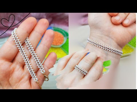 Bir teknik sınırsız Tasarım! Kum boncuktan Cok Kullanışlı örgü tekniği 👌 #beading #tutorial