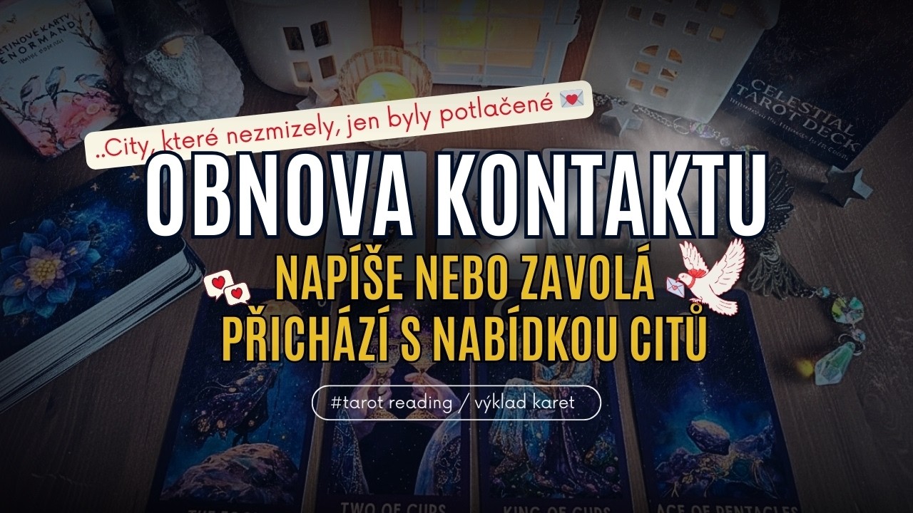 Obnova kontaktu 💌 Napíše nebo zavolá. Uvědomil si hodnotu spojení ❤️💋 #tarot #vykladkaret #soulmate