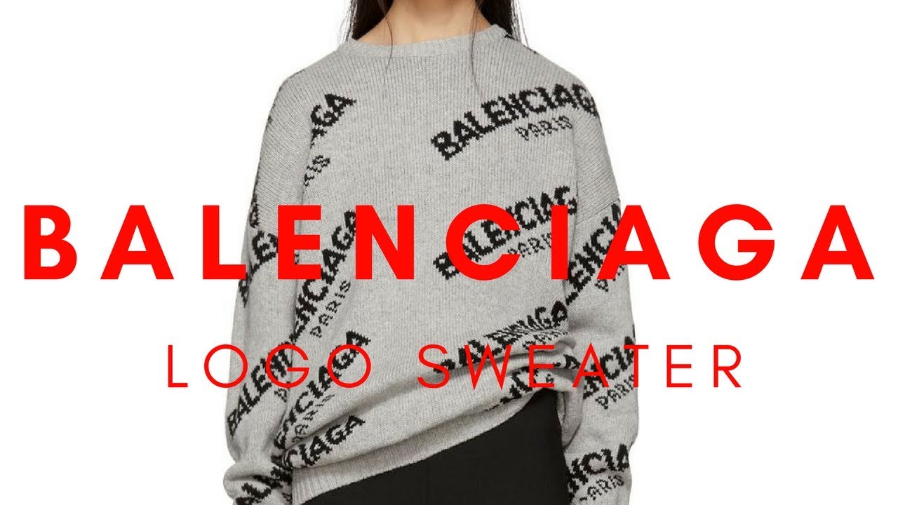 balenciaga all over sweater replica