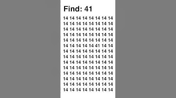 This viral optical illusion has a number hidden in plain sight. Can you see it? Find 41. #shorts #yt