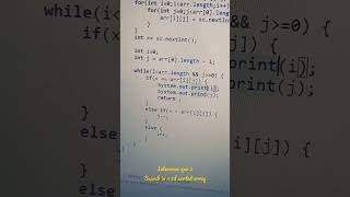 Search element in a 2D sorted array.