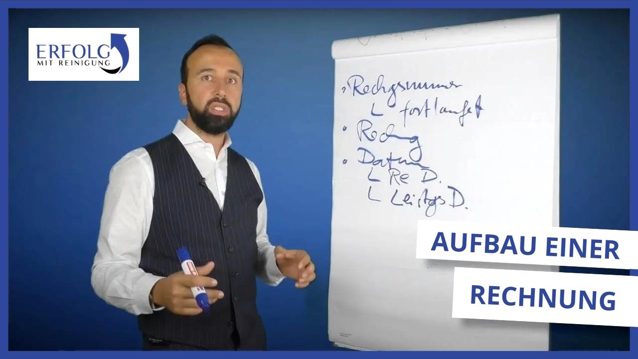 Update Rechnung schreiben als selbständiger Gebäudereiniger
