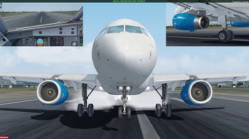 Landing at Palma in the Aerosoft Professional A319