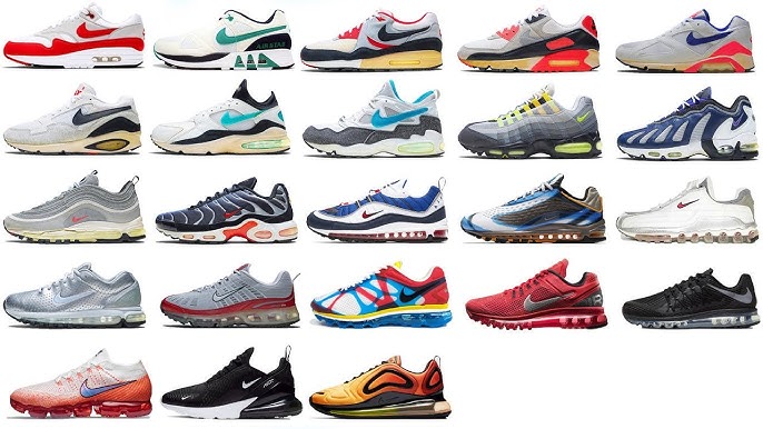 History Of Nike AIR MAX Evolution Original to Now - YouTube