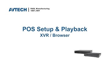 Standard Series: How to setup POS function and playback (XVR / Browser)