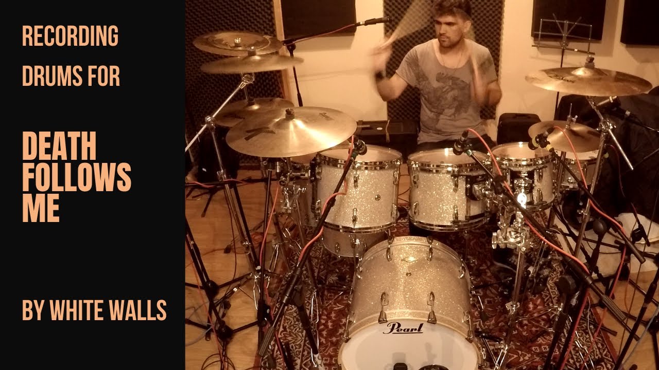 Andrei Ilie // Recording session for "Death Follows Me" // White Walls