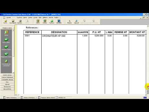 FACTUE AVEC CIEL GESTION COMMERCIALE