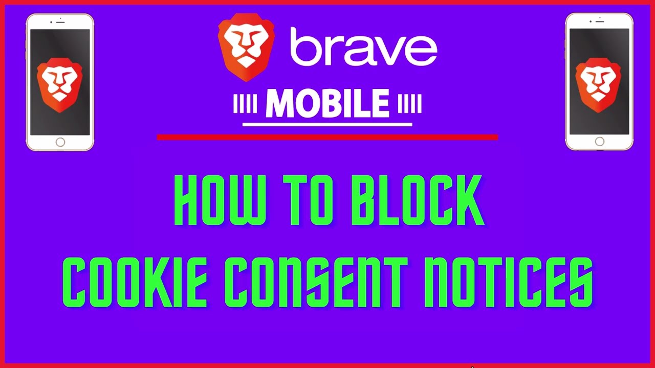 How To Block Cookie Consent Notices On The Brave Browser | iPhone / iPad | *2024