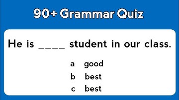 Grammar Quiz।90+ English Grammar Questions। English Grammar Test