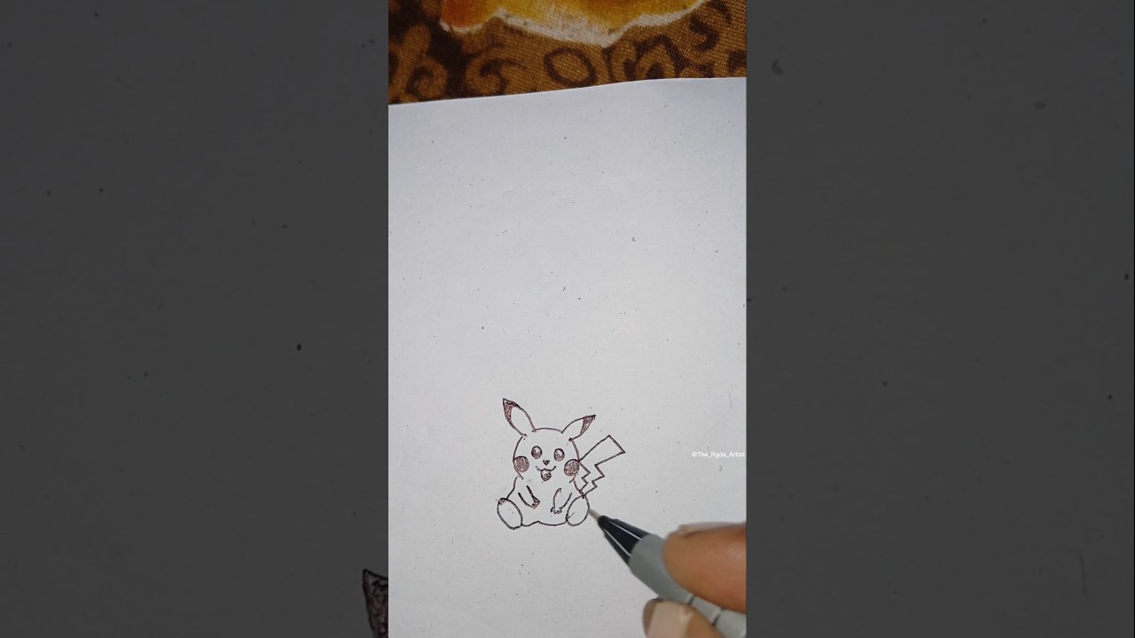 Cute Pikachu Drawing ⚡ | Easy Anime Art 