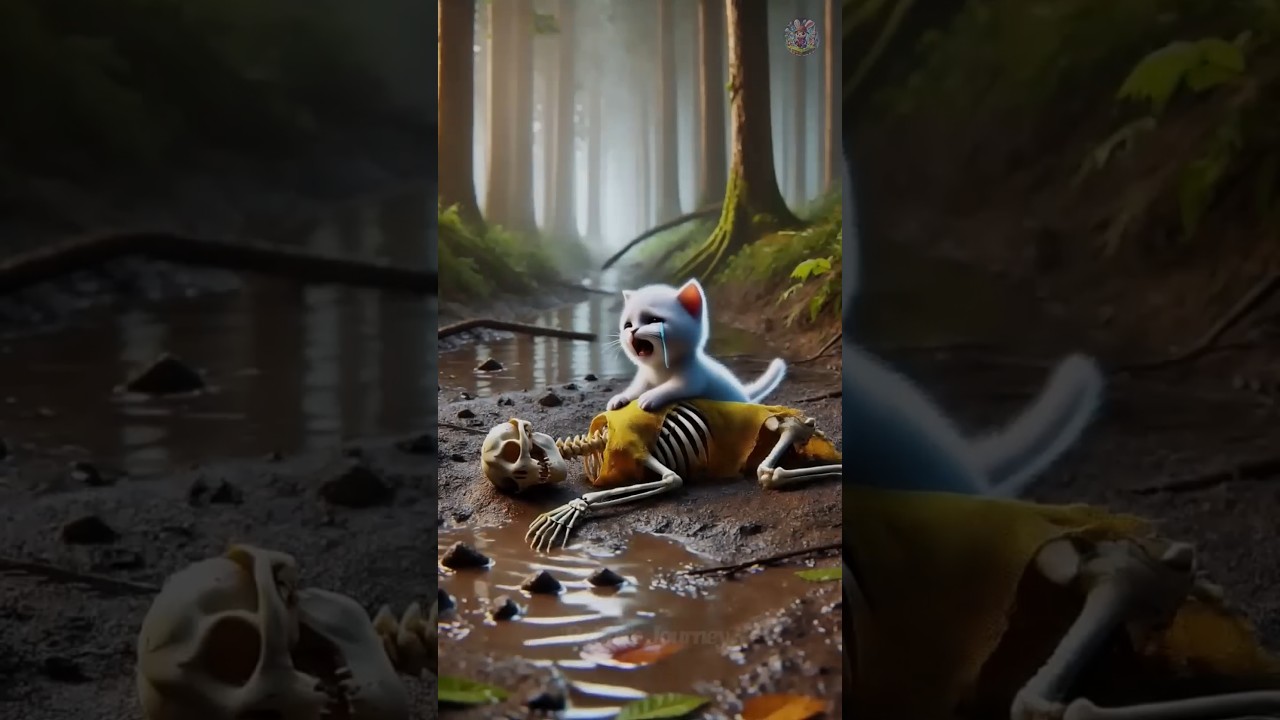 Brave Rabbit Saves the Cat! 