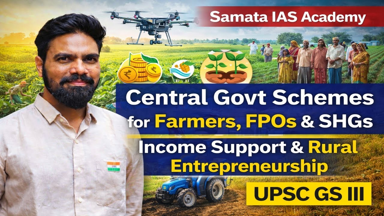 Central Government Schemes for Farmers, FPOs & SHGs | Income Support & Rural Entrepreneurship |
