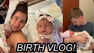 BIRTH VLOG! Induced at 37 Weeks! | First Baby!