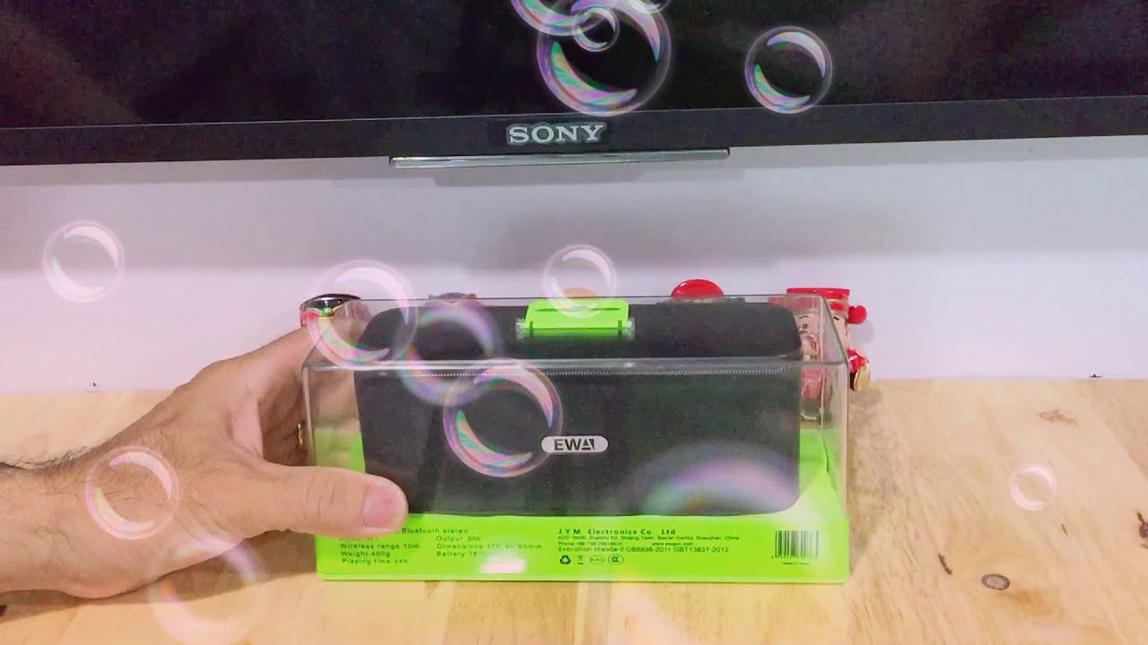 This Is an Ewa W1 Wireless Bluetooth Stereo Speaker.