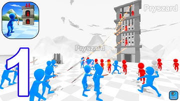 Attack on Tower: Archer Battle - Gameplay Walkthrough Part 1 Stickman Archer Army Commander (Android
