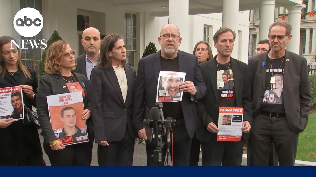 Families of American hostages issue remarks following meeting with Biden