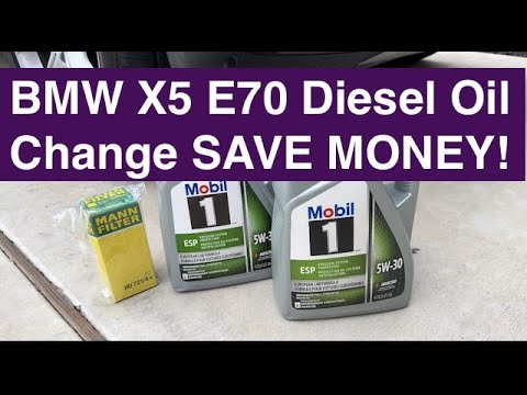 Change #OIL on #BMW #X5 #Diesel #E70 w/ good parts & fluids @mobil @BMW