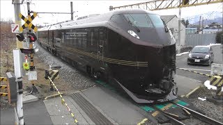 E655系 なごみ（和） 長野を離れる 2019年初長野入り復路 2019.2.3 JR篠ノ井線　光panasd 1121