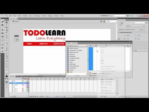 Create full web site in 4 minute -- flash cs5 2 0