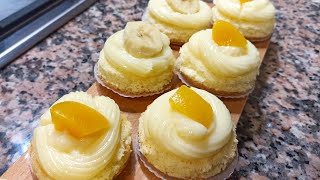 ميني طارطوليط ب الكاسترد و الجينواز و الفواكه سهلة و سريعة التحضير mini tartelettes