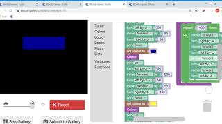 Blocky Games Turtle Level 10 FLAG Ukraine