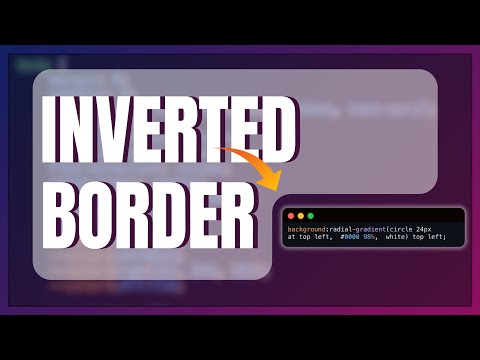 Creating an inverted border using CSS