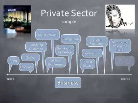 aims and objectives of private sector organisations
