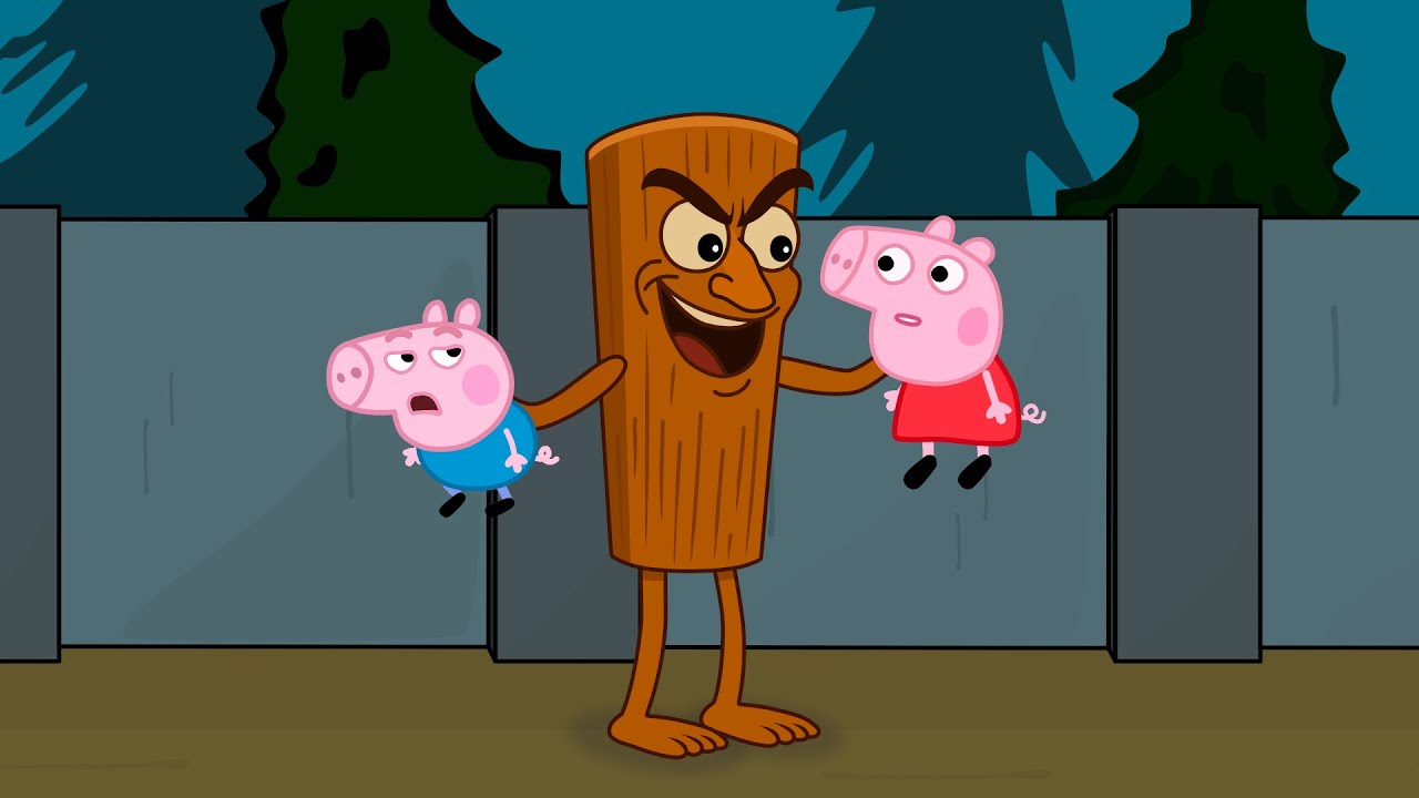 Peppa  vs Tung Tung Tung Sahur ||  ITALIAN BRAINROT. Cartoon Parody 