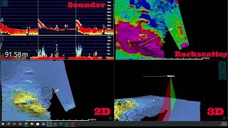 Wassp Multibeam, Sounder, 2D, 3D, Backscatter example.