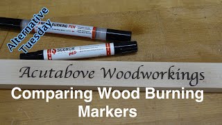 Comparing Wood Burning Markers