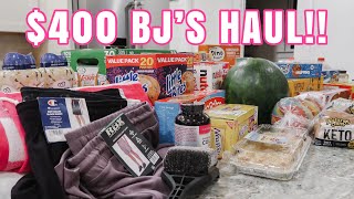 $400 BJS HAUL! | GROCERY HAUL | BJS GROCERY & ESSENTIALS HAUL