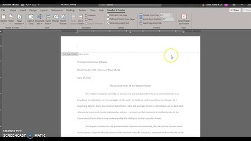 Word Module 2: Video 2