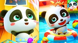 Видео игра для детей мультик Говорящий Малыш Панда Talking Baby Panda дети и родители Обзор андроид screenshot 2